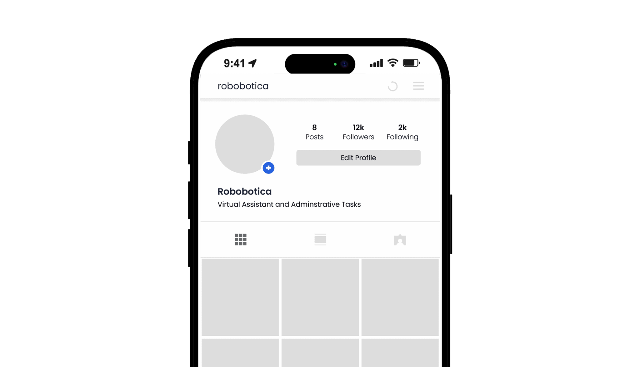 Robobotica Instagram Phone Mockup